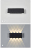 Luz de pared LED de aluminio para exteriores, dispositivo fijo impermeable, adecuado para escaleras, pasillos y puertas - details 3