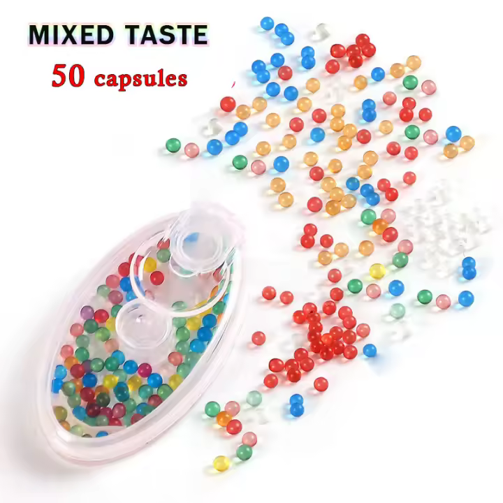 50-2000 Uds. Bolas de filtro de Aroma de mentol, bolas de ambientador bucal con sabor de calidad alimentaria Natural para el hogar, paquete variado DIY - 1