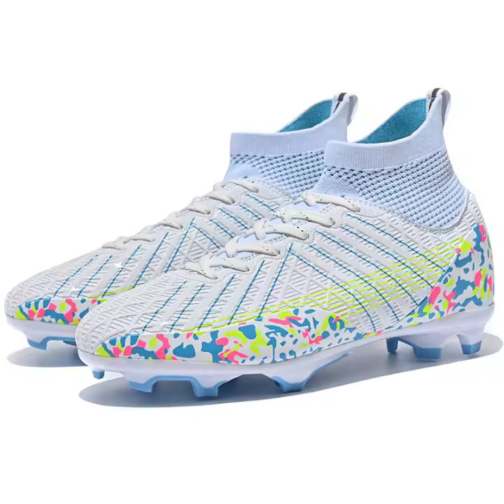 Zapatos de fútbol de caña alta para hombres y mujeres TF uñas rotas AG uñas largas césped deportes - 1