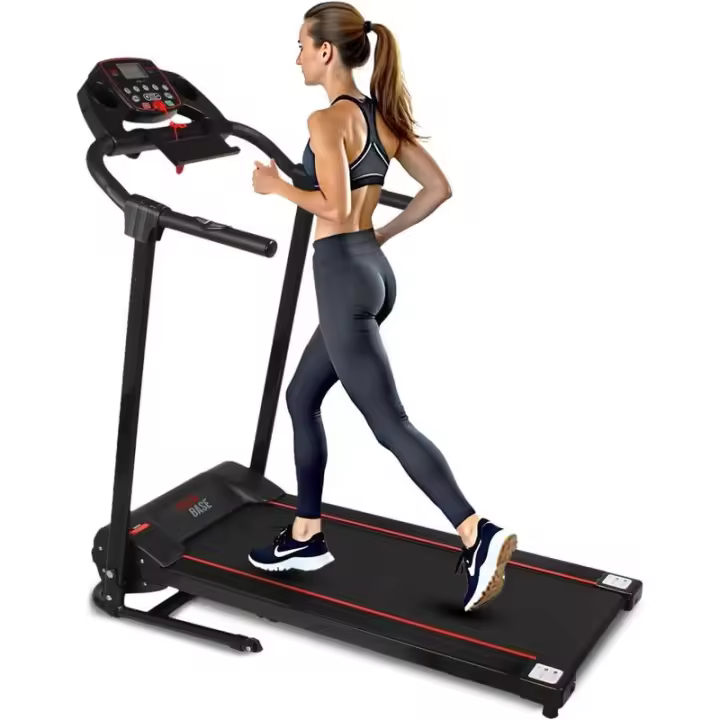 SereneLife-cinta de correr eléctrica plegable para ejercicio, entrenador de entrenamiento Digital compacto inteligente con sincronización de aplicaciones Bluetooth, Manual - 1