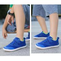 Zapatillas Minimalistas Para Niños Y Niñas Toddler Ligera Cero Bajada Zapatos Naturales Planos Transpirables De Tela Con Cordones Y Hebilla - details 17