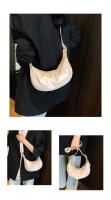 Bolso cruzado plisado de estilo coreano, bolso ligero de Color sólido de PU, bolso de mano de cuero suave, bolso de hombro para mujer - details 3