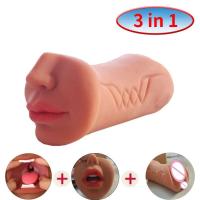 Herramienta de masturbación masculina 3 en 1, juguetes de bolsillo con masturbador vaginal realista, taza sexual Dol Tooys para hombres - details 5