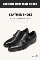 Cuero genuino formal de alta calidad para hombres, doble moda con zapatos casuales, moda masculina, fiesta, zapatos de negocios - details 7