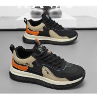 Zapatos Deportivos de Malla de Cuero Versátiles para Hombres 2025 Ligeros, Antideslizantes, Absorbentes de Golpes para Correr - details 9
