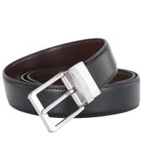 Cinturón Masculino de Cuero Auténtico Cinturones Reversibles con Hebilla - details 4