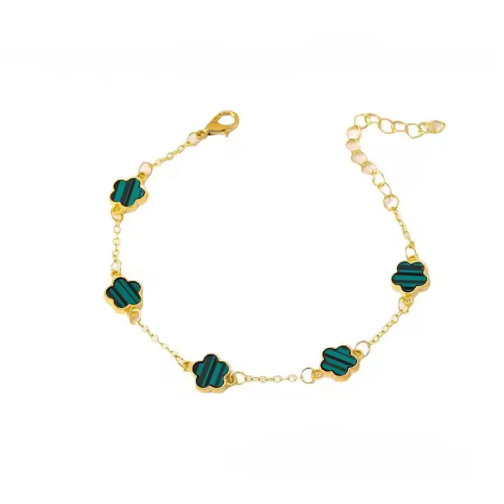 Pulsera Ajustable de Trébol de Cuatro Hojas Accesorio de Moda Imprescindible - 1