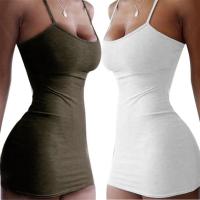 Vestido con tirantes duradero, agradable para la piel, fácil de limpiar, vestido tubo de moda. - details 2