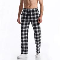 Pantalón à carreaux pour hommes, décontracté, avec cordon de serrage, droit, Harajuku, Hip-hop, pour l'extérieur, quotidien, nouvelle collection été - details 23