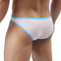 Hombres Sexy De Tiro Bajo Bulto Pouch Calzoncillos Calzoncillos De Malla Ropa Interior Bragas Bikini Hombre Hombre Hollow Lencería Slips - details 1