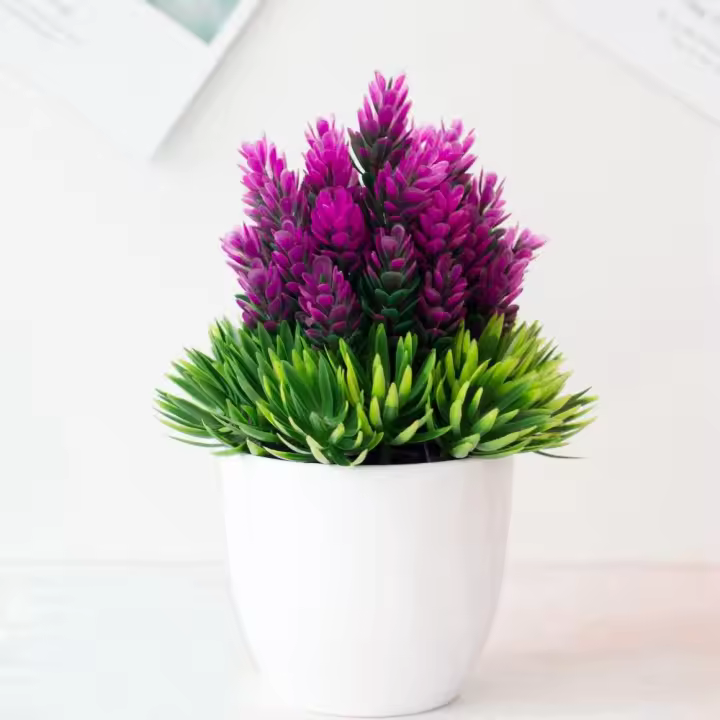 Plantas artificiales bonsái, decoración del hogar, pino, jardín, árbol pequeño en maceta, adornos de escritorio, simulación creativa, flores falsas - 1