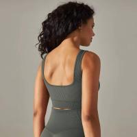 Sujetadores deportivos sin costuras para mujer, ropa interior a prueba de golpes para correr en el gimnasio, top corto, sujetador de yoga transpirable - details 39