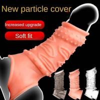 Leten-Anillo masculino con funda reutilizable para retrasar la eyaculación, extensor de erección más fuerte, masaje de próstata, Juguetes sexuales para hombres adultos - details 1