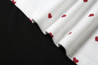 BUNO-Conjunto de 2 piezas con estampado de corazón cómodo de Nibber para mujer, cuello cuadrado, sin mangas, Crop Tops + Shorts elásticos, trajes de moda para niñas dulces - details 13