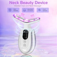 Adecuado para el hogar de las mujeres, masajeador de belleza para rostro, cuello y cuerpo, vibración de calentamiento, 7 tipos de luz de colores - details 1