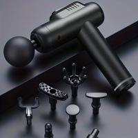 Pistola de Fascia Recargable  99 Niveles Pantalla LED 8 Cabezales de Masaje - details 5