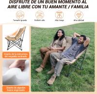 Silla de camping acolchada cómoda portátil de algodón al por mayor, silla plegable para exteriores, picnic, pesca, carga 136 kg - details 18