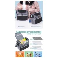 Bolsa de pícnic al aire libre, bolsa organizadora de viaje impermeable para acampar, nevera térmica, fiambrera portátil, bolso de almacenamiento de alimentos de gran capacidad - details 9