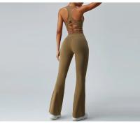 Conjunto de Yoga Sin Costuras de Alta Elasticidad para Mujeres 2pcs Pantalones de Yoga de Cintura Alta Traje de Gimnasio Fitness Ropa de Entrenamiento para Niñas - details 10