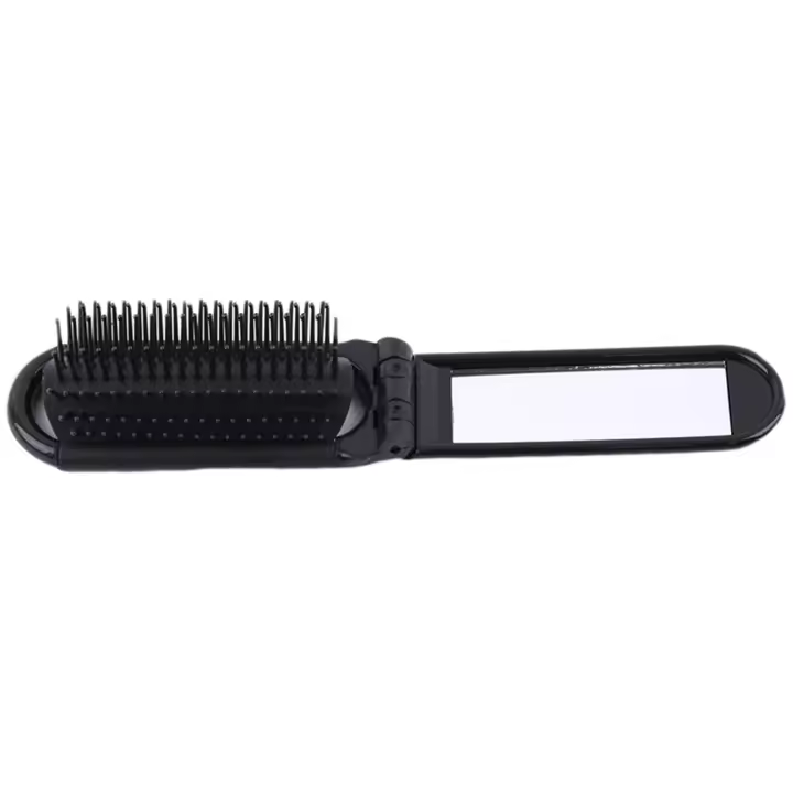 Cepillo de Pelo Plegable Mini Portátil Cepillo de Pelo Compacto para Familia, Escuela, Viajes - 1