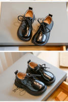 Zapatos de cuero suave para niños, mocasines antideslizantes de color negro para la escuela, para primavera y otoño, novedad de 2023 - details 8