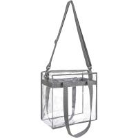 BAGAIL Bolsas Transparentes Aprobadas por el Estadio Bolso de Mano Transparente con Cierre de Cremallera Bandolera Bandolera con Correa Ajustable - details 83