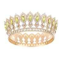 Decoraciones de pastel redondas de tiara de reina princesa europea, coronas barrocas para desfiles, tiaras de rey, coronas de boda brillantes para novias - details 20