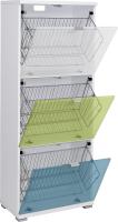 Organizador de Zapatos de Cuerpo Zapatero con 2 Cestas Metálicas Colorado en Blanco - details 26