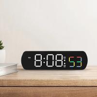 Reloj Despertador Digital LED Reloj de Mesa Rectangular con Display de Temperatura y Humedad - details 2