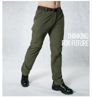 Pantalones tácticos de carga versátiles, impermeables, ligeros y extensibles para senderismo - details 4