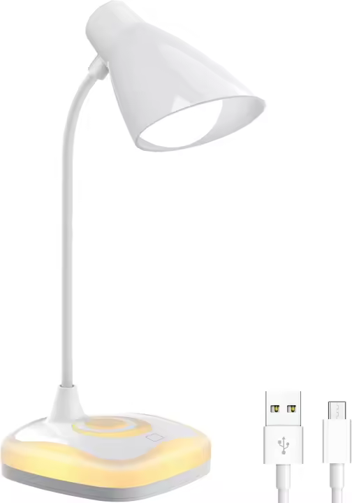 Lámparas de mesa, lámpara LED de escritorio, cuello Flexible, 3 niveles de brillo, Control táctil - 1