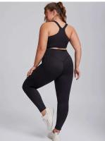 Sujetador deportivo curvo de yoga grande para mujer, body de gimnasio, trío súper elástico, conjunto de ropa deportiva, Oufit, 3XL - details 21