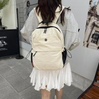 Mochila deportiva de nailon pequeña y sencilla, bolso de hombro de Color sólido de estilo coreano, bolso de mano, mochila Retro para niñas - details 26