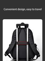 Mochila de ordenador impermeable con cremallera, mochila de viaje Simple, gran capacidad, moda - details 4