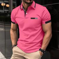 Polo de manga corta para hombre, camisetas informales, tops de verano - details 28