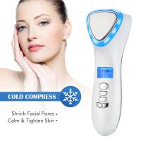 Máquina de masaje de punto de hielo facial, equipo multifunción para el cuidado de la belleza, RF, vibración caliente y fría, ma - details 5