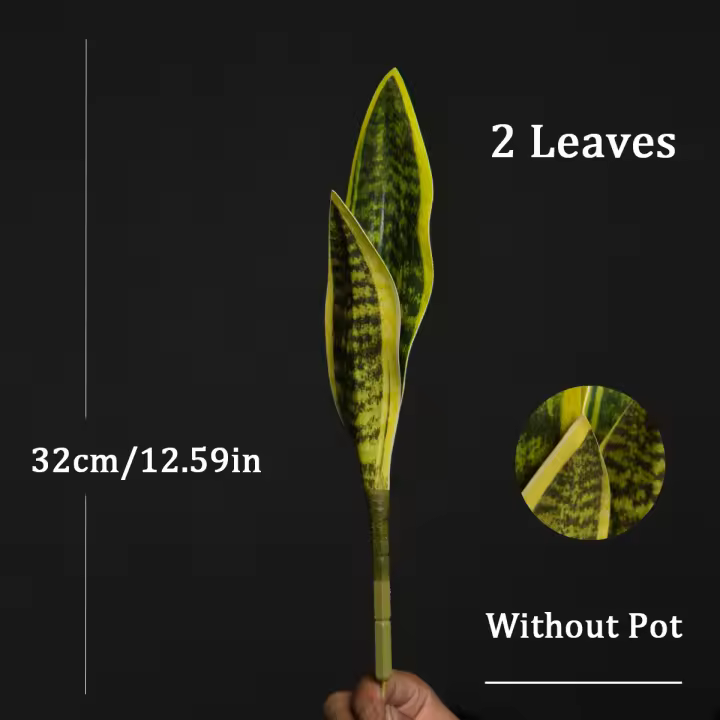 Plantas suculentas artificiales, Sansevieria falsa, piel de tigre de interior, planta de serpiente de imitación Tropical, oficina, Hotel, balcón, decoración del hogar, 32/37cm - 1