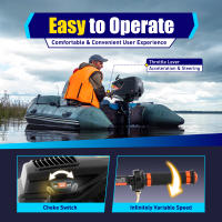 Motor fueraborda de 2 tiempos, 3,6 HP, fueraborda de gasolina de 55 cc, 2,6 kW, sistema CDI de refrigeración por agua y aire - details 4