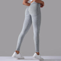 Pantalones de yoga para mujer, pantalones deportivos transpirables de cintura alta, ropa de gimnasio para levantamiento de glúteos, entrenamiento - details 34