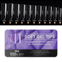 Kit de Punzas de Nuez Medianas y Largas Arte Clavo Clear Soak Off para Uñas Falsas Presión Completa Gel de Extensión de Uñas - details 15