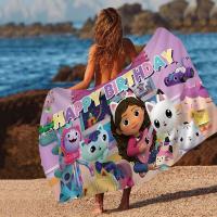 G-Gabbys D-Dollhouse Toalla de anime Toallas de baño coloridas para niña Microfibra Rápida personalizada Arena Libre Playa Yoga Spa Gimnasio Piscina - details 1