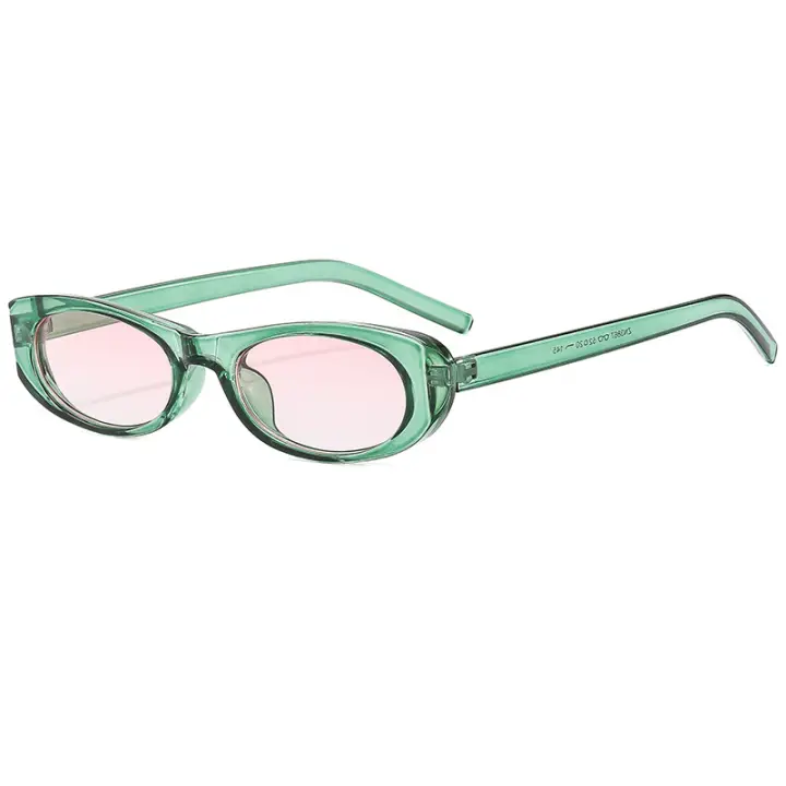 Gafas de sol ojo de gato 2024, gafas de sol para mujer, gafas de sol para hombre y moda Ins, montura pequeña, color caramelo - 1
