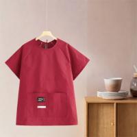 Delantal de manga corta impermeable y duradero, delantal de cocina a prueba de aceite de Color sólido, delantal de cocina suave y cómodo para comedor - details 6