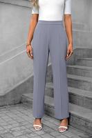 Pantalones elegantes de cintura alta para mujer, comodidad y estilo en primavera y otoño. - details 8