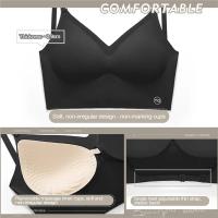 Sujetador Invisible para mujer, sujetadores con escote en U profundo, Top sin espalda para vestidos, lencería Sexy con correa transparente, ropa interior push-up sin tirantes - details 6