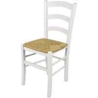 Venezia para Cocina y Comedor, Estructura en Madera de Haya barnizada Color Blanco y Asiento - details 0