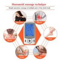 Masajeador Eléctrico EMS Estimulador Muscular 10 Modos Pulso De Acupuntura Terapia Física Dual Salida Máquina TENS Para Relajación Corporal - details 4