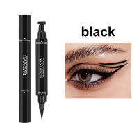 HANDAIYAN - Delineador de ojos de dos cabezas, sello de delineador de ojos triangular, delineador de ojos de color líquido, resistente al agua y al sudor de secado rápido - details 7