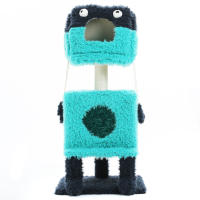PAWZ Road 2 en 1 Árbol para gatos con postes rascadores de sisal, condominio acogedor, pequeño árbol para gatos de interior, linda casa de cama para gatos, juguetes para mascotas - details 23