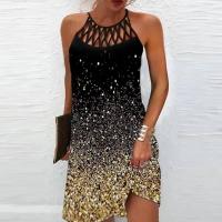 BUNO-Vestidos Retro con cuello en V y estampado Floral en 3D para mujer, vestido Vintage de manga corta acampanado elegante para fiesta, vestido bohemio holgado informal para mujer - details 10